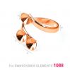 Ring base for Swarovski Xirius Chaton - OKSV 1088  6MM TRIPLE RING