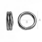 Double jump rings silver 925 - OG 6,0