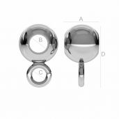 Bead ball button charm - P2L  6,0 F:3,2 (CON 1)