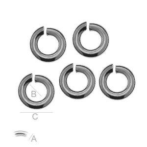 Biegeringe, Schmuckteile, KC-1,20x2,15