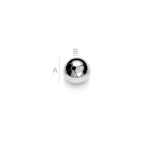 4mm Silver Beads (1 hole) - P1F 4,0 F:0,9 4mm Silver Beads (1 hole) - P1F 4,0 F:0,9