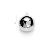 Silver balls 7mm (1 hole) - P1F  7,0 F:0,9