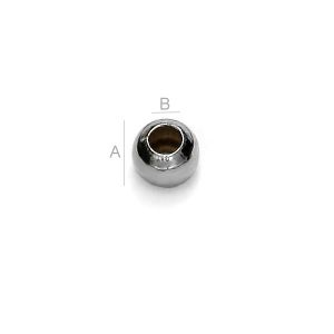 Silver Beads, 2,2mm - P2L 2,2 F:1,0 Silver Beads, 2,2mm - P2L 2,2 F:1,0