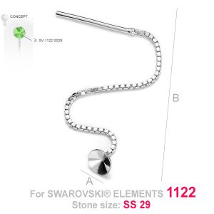 Ketjukorvakoru, Swarovski Rivoli, 5mm, OKSV 1122 5MM KLA Ketjukorvakoru, Swarovski Rivoli, 5mm, OKSV 1122 5MM KLA