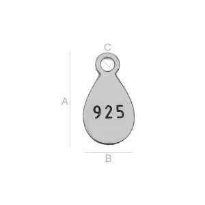 Silver Symbol Pendant, Silver 925, LK-0127