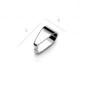 Silver bails for Swarovski - KRW 1 V2