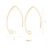 Ear wire marquise strling silver - BRY 2