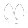 Ear wire marquise strling silver - BRY 2