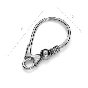 Brisuren, Klappohrringe, Silberschmuck, BZ 10