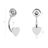 Swing Ohrringe herz - LK-0583