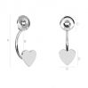Swing earrings heart - LK-0583