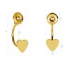 Swing earrings heart - LK-0583