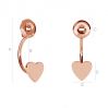 Swing earrings heart - LK-0583