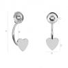 Swing earrings heart - LK-0583