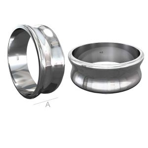 Ring Basis, Giessharzschmuck, Schmuckteile, Ringteile,  RING 011 7 mm