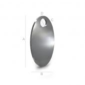 Oval platte für die gravur - EBO 1 v.1
