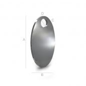Oval plate for engraving - EBO 1 v.1