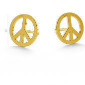 Infinity earrings post - LK-0589