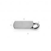 Base for pendants Swarovski 2520 & 2555 - PSV 19 CON 1H