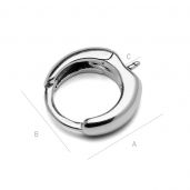 Round leverback with ear stud - BZO 6