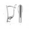 Snap findings sterling silver 925 - BZK  1