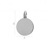 Round drop for engrave sterling silver - BL 5 - 0,80