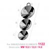 Pendant setting for Rivoli - OKSV 1122 10MMx12MMx14MM 1CON-SZ