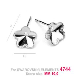 Korvakorukoukku, Swarovski 4744, korvakoruosat, FKSV 4744 10MM KLSG