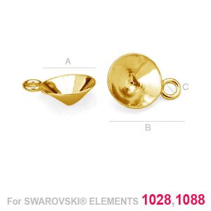 Riipuspohja, Swarovski 1122, koruosat, OKSV 1122 8MM KLSG Riipuspohja, Swarovski 1122, koruosat, OKSV 1122 8MM KLSG