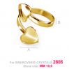  Basis für Ringe Swarovski Herz - HKSV 2808 10MM DOUBLE RING