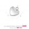 Pendant setting for Swarovski heart - HKSV 2808 10MM CON 1