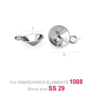 Pendant for Swarovski 1088, OKSV 1088 6MM CON 1H Pendant for Swarovski 1088, OKSV 1088 6MM CON 1H