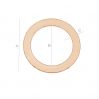 Mittel Silber Kreis für gravieren - LK-0310