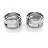 Silver cabochon for zirconia 6mm - ODL-00110