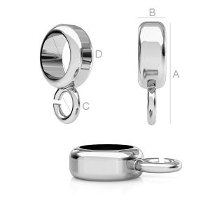 Spacer with Hook, Jewelry Findings, 5mm, EDP 6 Spacer with Hook, Jewelry Findings, 5mm, EDP 6