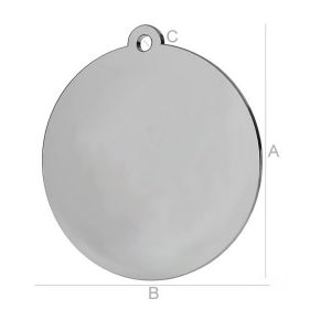 Runder-Anhänger, Gravur, LK-0598 - 0,50 Runder-Anhänger, Gravur, LK-0598 - 0,50
