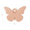 Butterfly charm, LK-0611 - 0,50