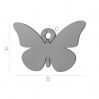 Butterfly charm, LK-0611 - 0,50
