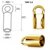 End cap 5mm silver - TWP 5,0