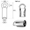 End caps sterling silver 925 - TWP 4,5