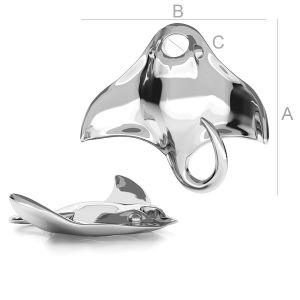 Manta-Anhänger, Silberschmuck, ODL-00133