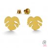 Monstera blatt ohrringe post - LK-0