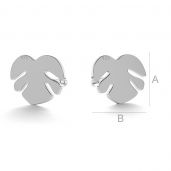 Monstera earrings post - LK-0