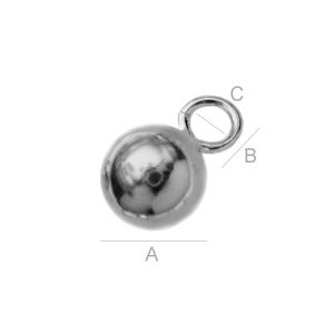 Silber Schmuckteile, 4mm,  KP  4,0