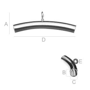 Silver Tube RURL B + KC - 4,0x3,8 mm / 27 mm