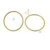2 cm circle earring studs - KL-11