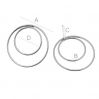 Double circle earring studs (1,3 / 2,0 cm) - KLS-13