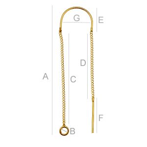 Cable Chain Earring (Base) - KLA-29