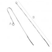 Cable chain earring (base) - KŁA-30