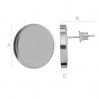 Base for earrings Magic Glos - FMG 18MM KLSS